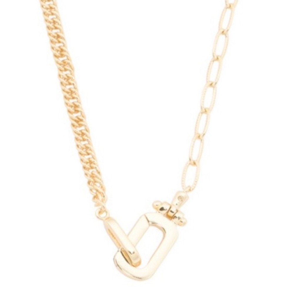 Gorjana Nwt Dylan Chain Necklace Gold 120$